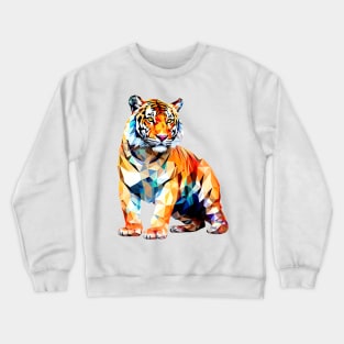 Origami Cute Tiger King Crewneck Sweatshirt